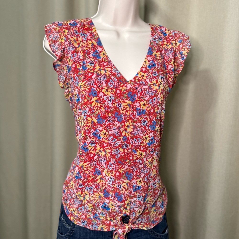 West K Lined Boho Blouse Large